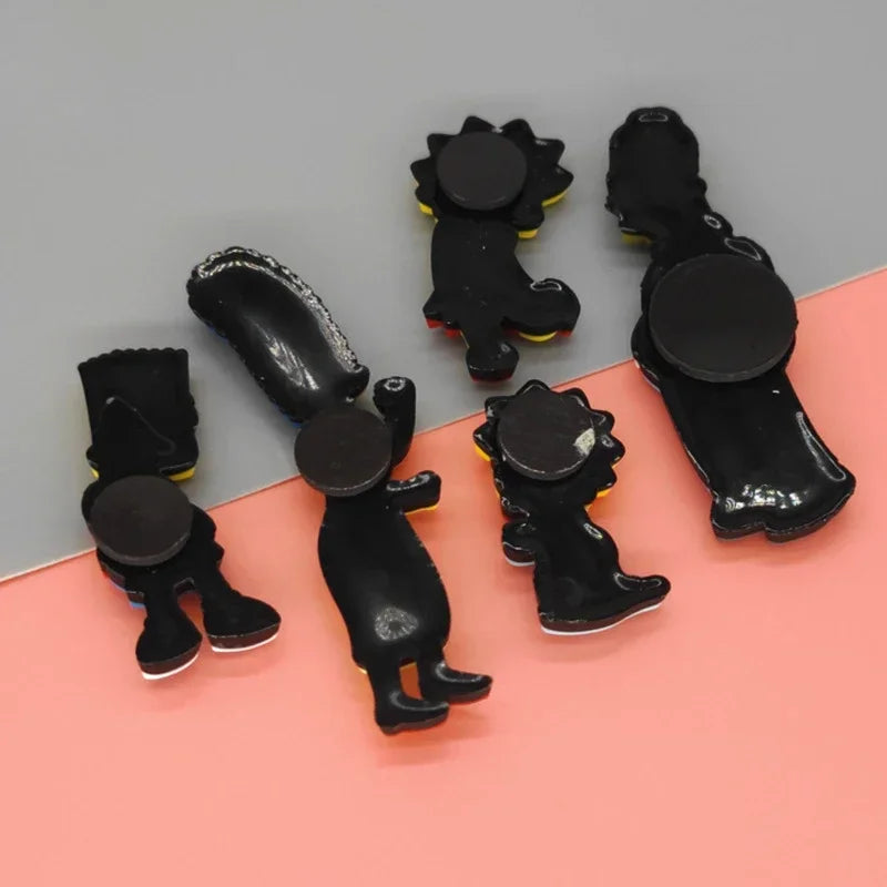 5pcs Anime The Simpsons Fridge Magnets Homer Bart PVC Refrigerator Magnet Kids Stationery Box Magnetic Sticker DIY Decor Gift