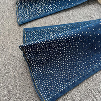 Denim Pant Set Women Two Piece Sets Sexy Matching Sets Sleeveless Short Tops Long Flare Pants High Waist Slim Hot Diamond