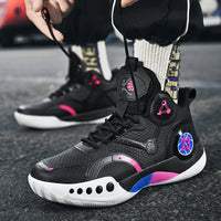 New high top basketball shoes Breathable comfortable sports shoes for men and women training athletes casual student shoes