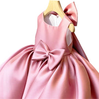 Big Bow Princess Sweet Kids Tutu Toddler Birthday Party Newborn Christening Children Baptism Baby Girls Clothes Summer Dresses