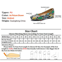 2025 New Comfortable Women's Coarse Heels Single Shoes Snake Patterned Leather Shallow Mouth Square Head Female Profession Pumps