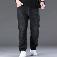 Jeans for Men Big Size 28-50 Denim Fabric Large Size Pants for Fat People 45-150kg Jeans Hombre Wide Leg Jeans Pantalon Homme
