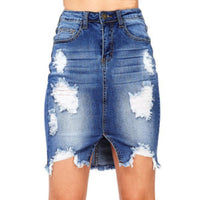 Sexy 2022 Summer New Multi-button Hip Skirt Trend Street Style Half Body Denim Skirt