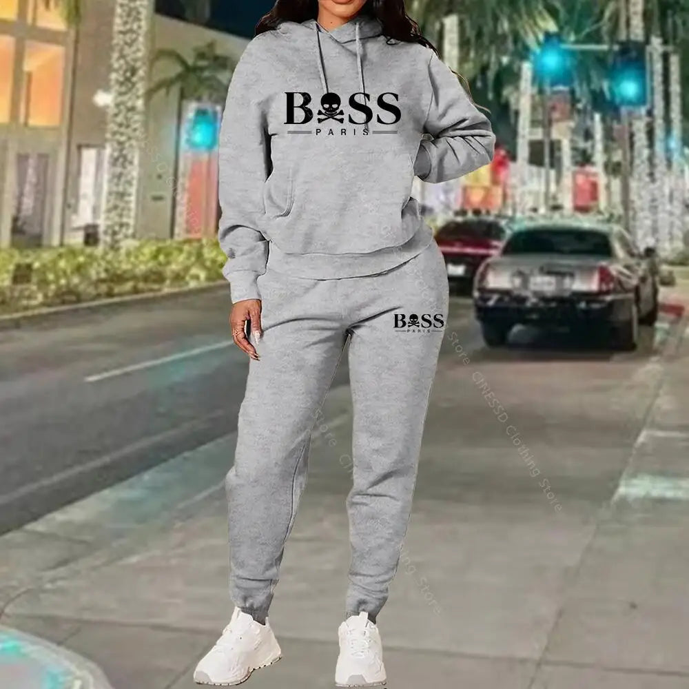 2026 New Women's Tracksuit Sweatshirt Sweatpant High Quality Outfits Suit Designer Luxury Autumn Winter Clothing Women Pants Set