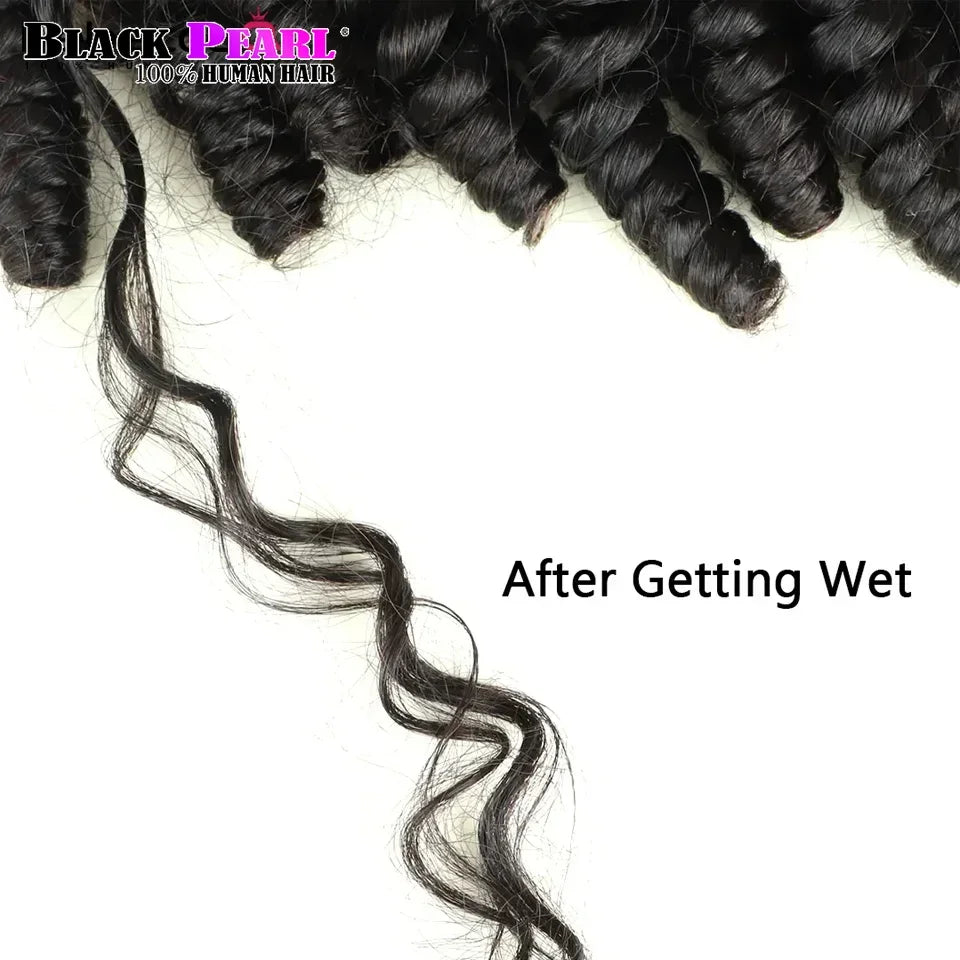 Bouncy Curl Bulk Hair Extensions For Crochet Braids Human Hair No Weft Double Drawn Burmese Hair Bouncy Curly for Boho Braid