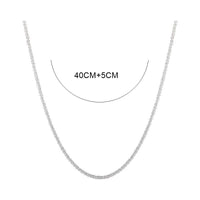 2022 Popular Silver Colour Sparkling Clavicle Chain Choker Necklace Collar For Women Fine Jewelry Wedding Party Birthday Gift