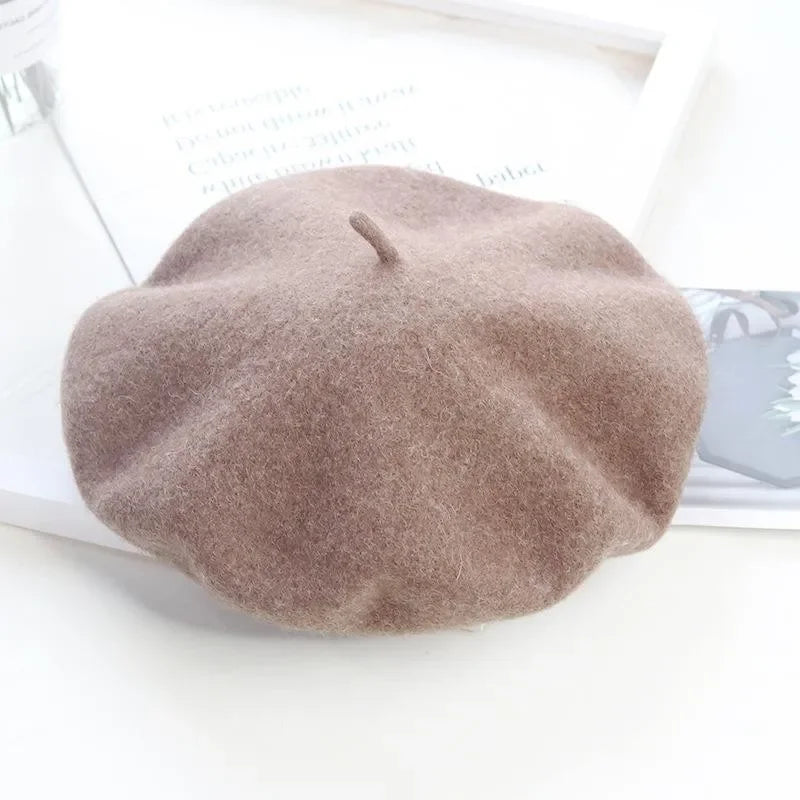 Winter Hats for Women Berets Painter Cap Autumn Winter Hat Female Flat French Artist Beret Girls Vintage Warm Casual New