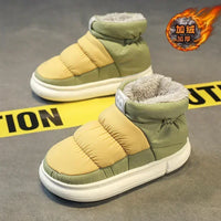 Snow Boots Men Women Winter 2024 New Lovers Plush Thick Comfortable Cotton Shoes Waterproof Anti Slip Outdoor Casual Shoes Flats