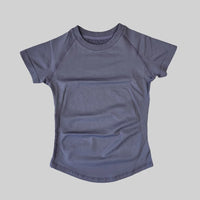 ARFTE Gym T Shirt Short Sleeve Yoga Top Women's Round Neck Seamless High Stretch Fitted Sports Gym Shirt Workout Clothing