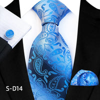 Flower Dot Ties For Men Luxury 8cm Wide Floral Wed Necktie Pocket Square Cufflinks Set Fashion For Men Party Wedding Gift