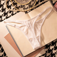 Women Panties Sexy G String Thong Ice Silk Seamless Underwear Leopard T Back Girls Briefs Leopard Underpants Plus Size S-XL