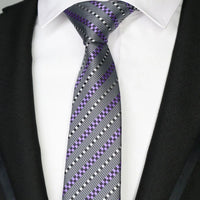 New Slim Narrow Skinny 6CM Mens Necktie Neck Ties For Man Plaids Polka Dot Stripes Jacquard Cravat Business Party Corbatas