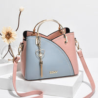 Women's bag 2023 new fashion handbag Korean version contrast color large capacity fashion shoulder messenger bag