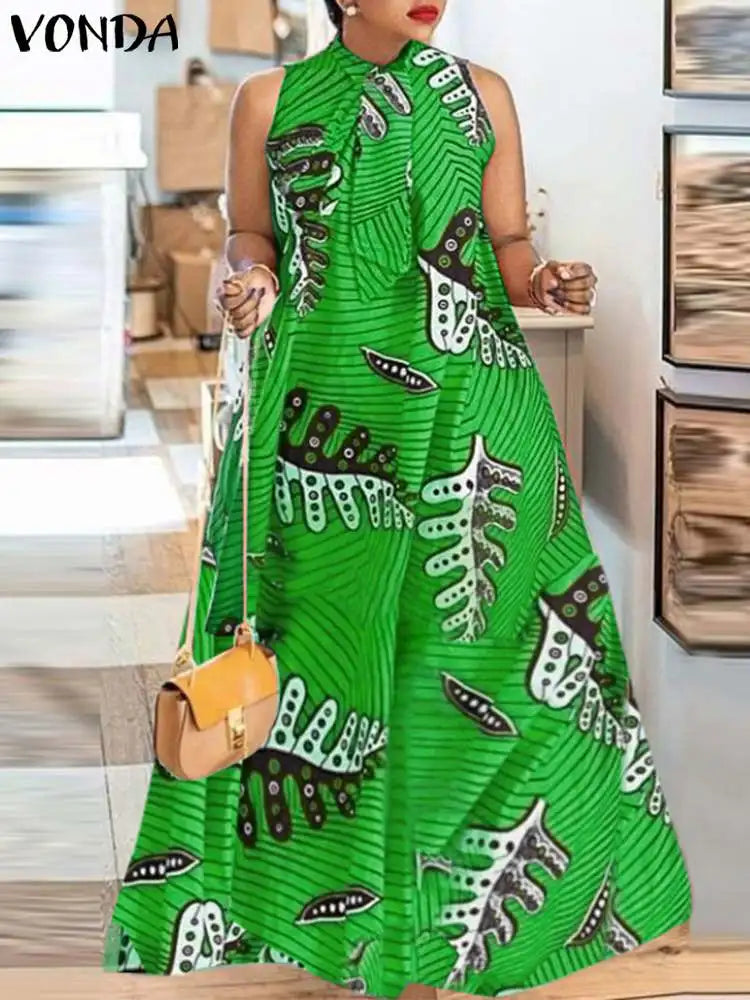 vonda loose dress plus size Plus Size VONDA Women Bohemian Long Maxi Dress Long... From Joytech_official, Rs.1,985.82
