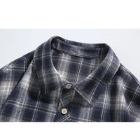 Mens Shirts Men Clothing Retro Plaid Long Sleeve Shirt For Men Big Size Casual Shirt  Top For Spring Autumn Season