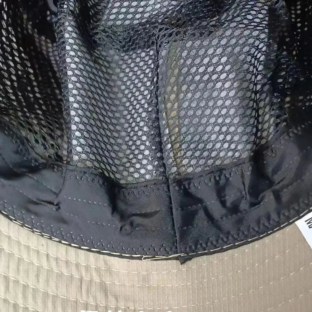 1pc Fishing Hat for Men & Women, UPF 50+ Sun Protection Mesh, Wide Brim for Hiking Beach, Breathable Summer Outdoor Cap