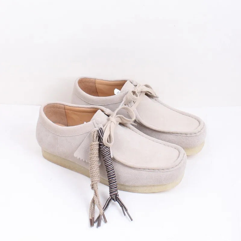 Careaymade-Hot Vintage Genuine Leather Casual big size Women's Shoes Lace-up Smoke Rubber sole Shoes Low Top Fashion Men's Shoes