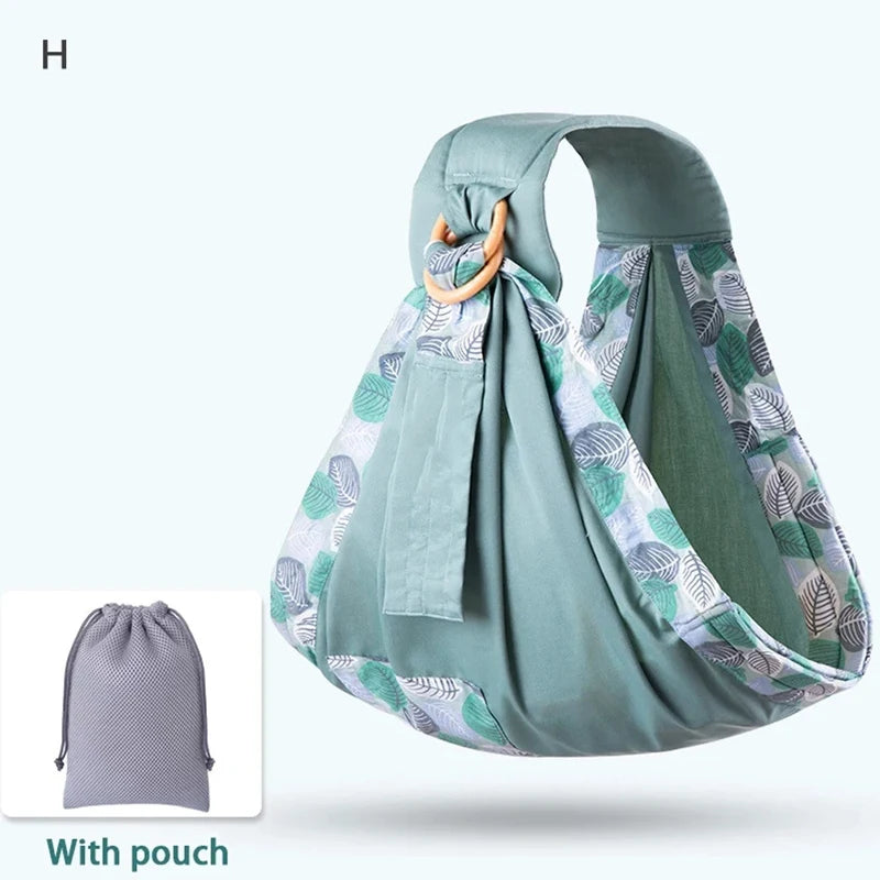 Baby Wrap Newborn Sling Dual Use Infant Nursing Cover Carrier Mesh Fabric Breastfeeding Carriers Up To 130 Lbs (0-36M)