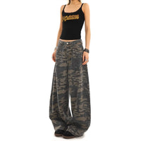 Jeans for Womens High Waist Vintage Straight Baggy Y2K Denim Pants Hip Hop American Fashion Wide Leg Denim Trouser