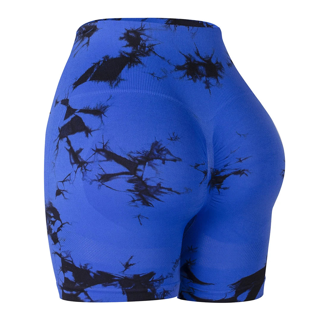 Women's seamless fitness shorts yoga exercise high waist tight fitting buttocks hip lifting outdoor exercise running shorts