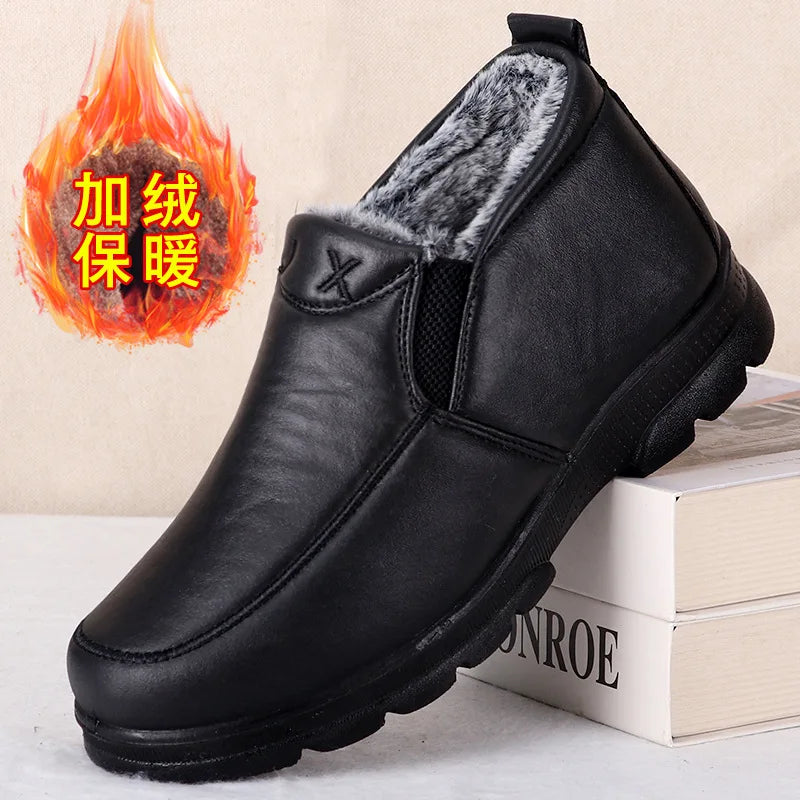 Boots men's snow outdoor men's shoes men's winter boots hiking ankle boots waterproof men's shoes work shoes shoes