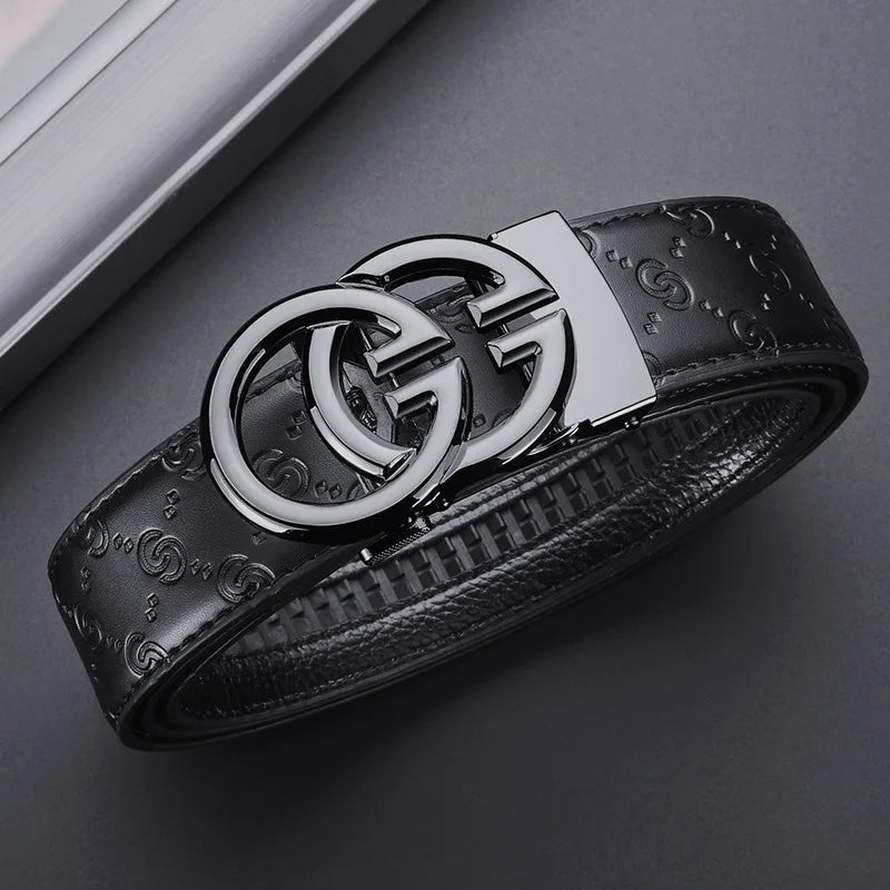 Men's designer belts luxury business belts high quality alloy buckle automatic buckle adjustable