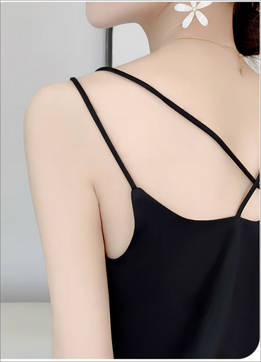 Spring and Summer Elegant Women's High-Quality Camisole Pure Color Clearance Sale While Stocks Last Value European and American French Style 2-Pack