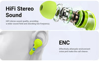 Original T2 Wireless Bluetooth Earphone Transparent HIFI Headphones LED Power Digital Display Stereo Sound Earphones for Xiaomi