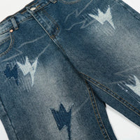 Spring Summer New Fashion Casual Hip Hop Softened Denim Straight Leg Pants High Street Men Women Loose Comfortable Jeans