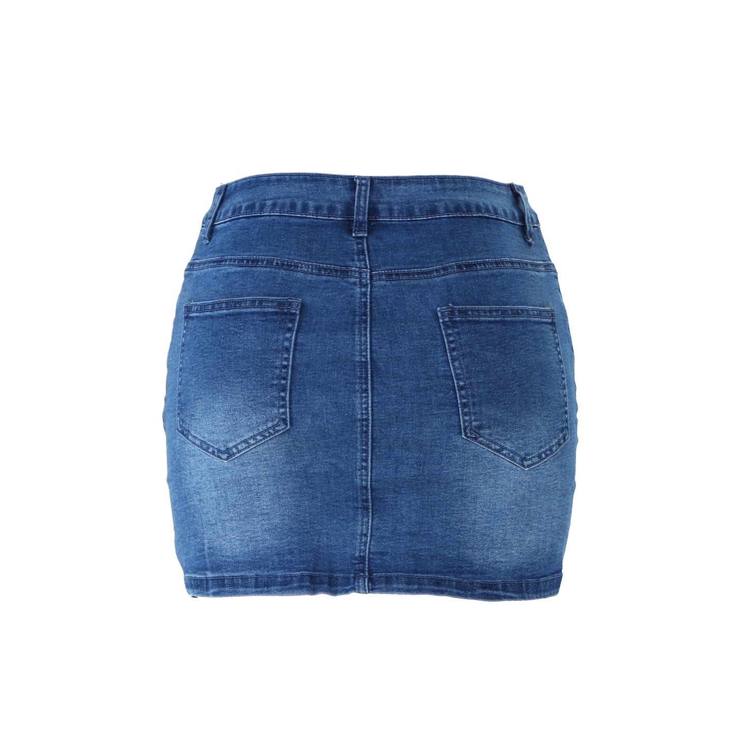 Sexy 2022 Summer New Multi-button Hip Skirt Trend Street Style Half Body Denim Skirt