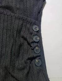 Women's Sexy Ribbed Knit Tank Top with Button Details - V-Neck  Sleeveless Stretch Fit  Machine Washable  Black Polyester