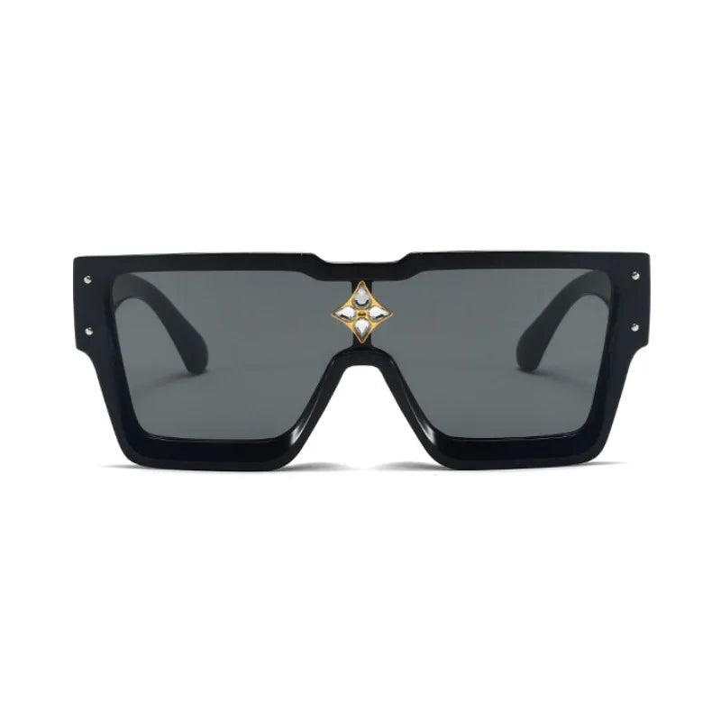 Luxury Diamond Square Fashion Sunglasses For Men And Women Glamour Designer Brand Sun Glasses Classic Unisex UV400 Shades