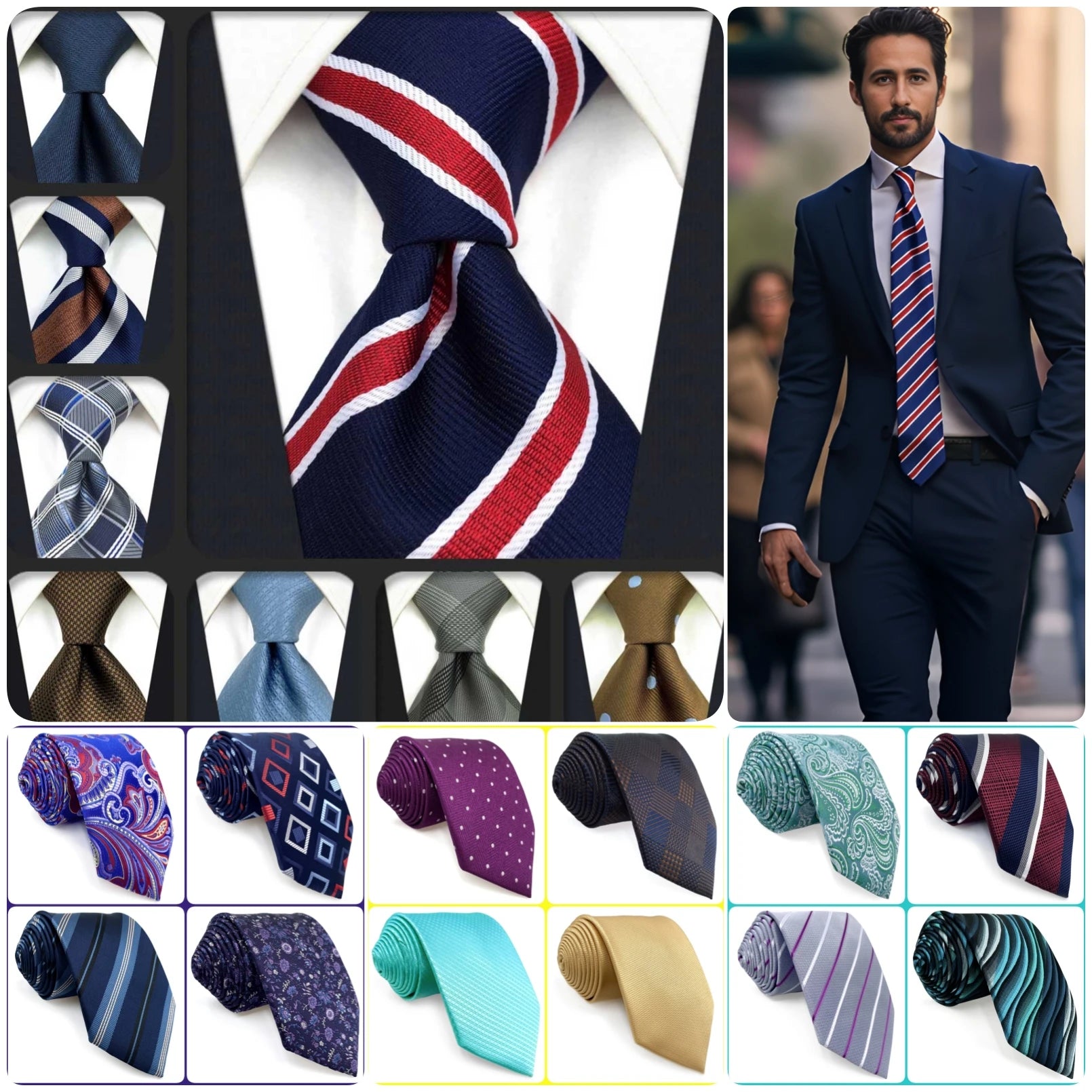 Colorful Luxury Extra Long Men's Necktie 160cm 63" Wedding Ties for Blue Navy Floral Christmas Gift Dropshipping