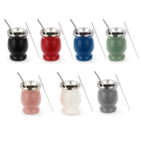 A36T-Stainless Steel Tea Cup Tea Cup Set For Insulated Straw Cup Insulated Simple Cup Durable Pink