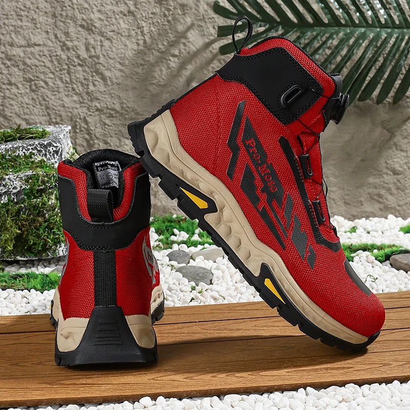 Boots for Motorcyclist Man Motorcycle Shoes Botas Moto Wear-Resistant Men's Motorcycle Shoes  Men's Motorcycle Shoes  Riding boo