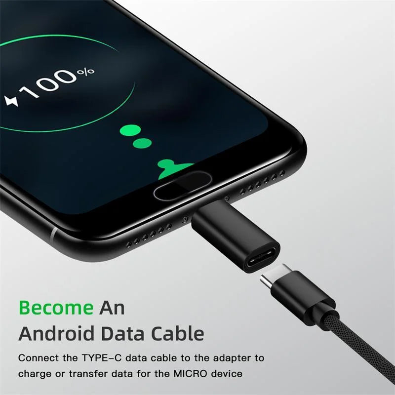 Micro USB Male To Type C Female Adapter USB-C Charger Converter Connector for Xiaomi Huawei Redmi Android Adapter