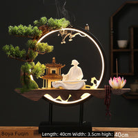 New Chinese Style Small Night Lamp Office Desk Surface Panel Opening Gift