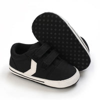 Newborn Baby Boys Girls Classic Sports Sneakers Canvas First Walkers Soft Sole Anti-Slip Comfortable Infant Toddler Shoes
