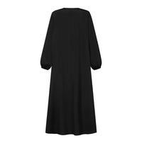 Dresses Women Eid Abaya Muslim Jalabiya Long Robe Dubai Modest Dress Morocco Button Kaftan Vestidos Arabic Abayas Ramadan