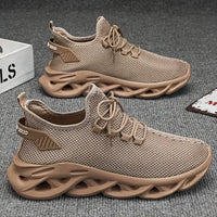 Men Casual Sport Shoes Breathable Lightweight Sneakers Outdoor Mesh Black Running Shoes Athletic Jogging Tenis Walking Shoes