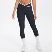 Women Cross High Waisted Sports Suit Breathable Fitness Running Workout Yoga Set Casual Pilates Sportwear Leggings