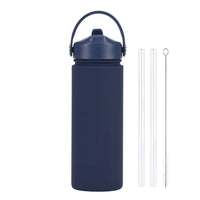 Insulated Water Bottle 500ml Custom Text/Logo - 304 Steel, 24H Cold, Office & Gym Essentials