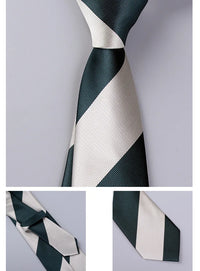 Men's Fashion Silk Tie 8cm Striped Novelty Necktie Blue Green Orange Color Ties For Men Floral Party Ties Wedding Business Gift