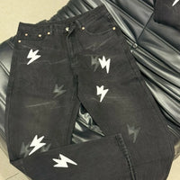 Spring Summer New Fashion Casual Hip Hop Softened Denim Straight Leg Pants High Street Men Women Loose Comfortable Jeans