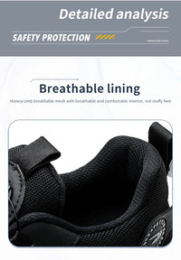 Breathable lace-free soft sole comfortable anti-smash anti-puncture labour insurance shoes