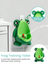 Cute Frog Potty Training Urinal Boy With Fun Aiming Target, Toilet Urinal Trainer, Children Stand Vertical Pee Infant Toddler