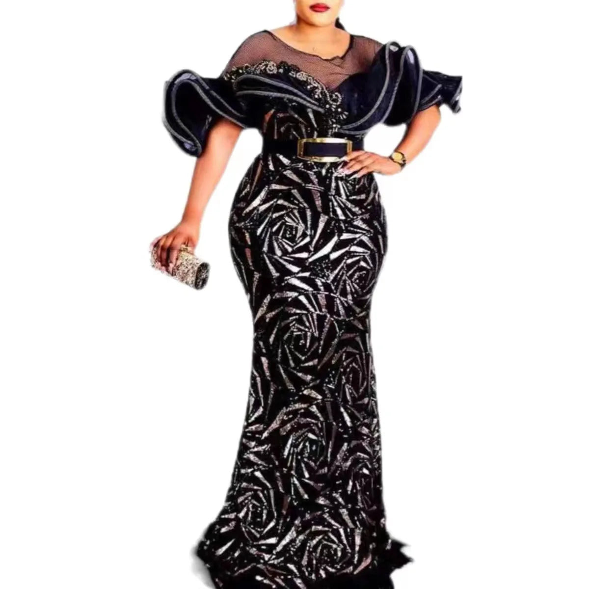 slim fit dress slacks Primavera Couture 4523 Beaded Slit Prom Long Formal Dress – The Dress Outlet main image 0