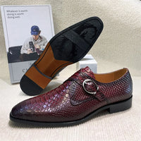Men's Classic Cow Leather Brogue Shoes Lace-Up Pointed Toe Breathable High-Quality Footwear Sizes 39-46
