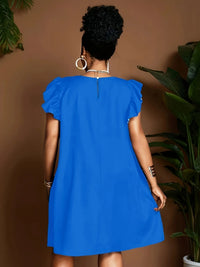 Round-neck Printed Women's Casual Dress