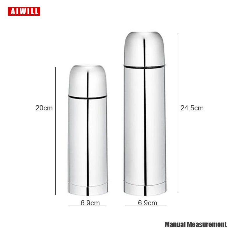 AIWILL 350/500ML Coffee Thermos Water Bottle  Stainless Steel  Vacuum Flask Thermoses Travel Mug Thermo Cup Thermos Coffee Mugs